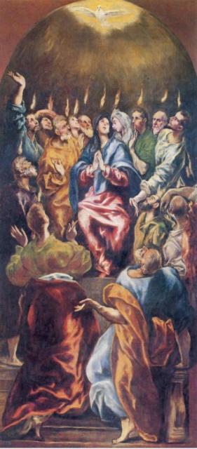 El Greco: Pünkösd (1600. körül) - Prado-Madrid-Spanyolország